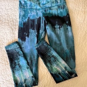 Alo Yoga 7/8 Leggings - Blue/Teal/Tourquise